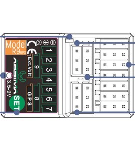 9-Kanal Empfänger "R9GPS" 2.4GHz (für CR9T)