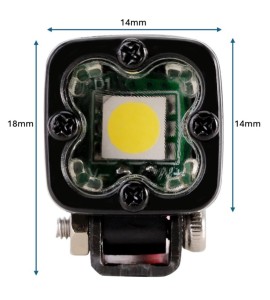 1:10 LED Zusatzscheinwerfer - eckig (2)
