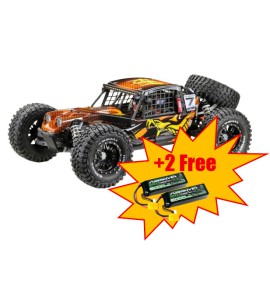 Absima 1:7 Rock Racer "MAMBA 7" Orange 6S BL RTR + 2x 3S LiPo 6000mAh