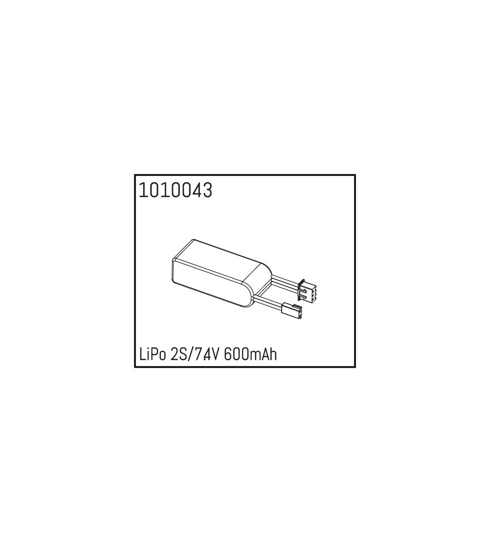 LiPo Akku 2S/7.4V 600mAh
