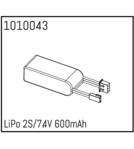 LiPo Akku 2S/7.4V 600mAh