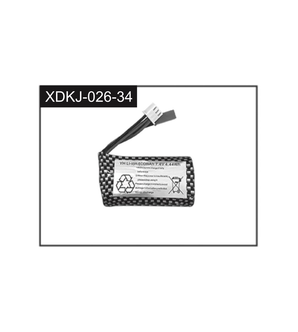 7.4V Li-Ion Battery 600mAh