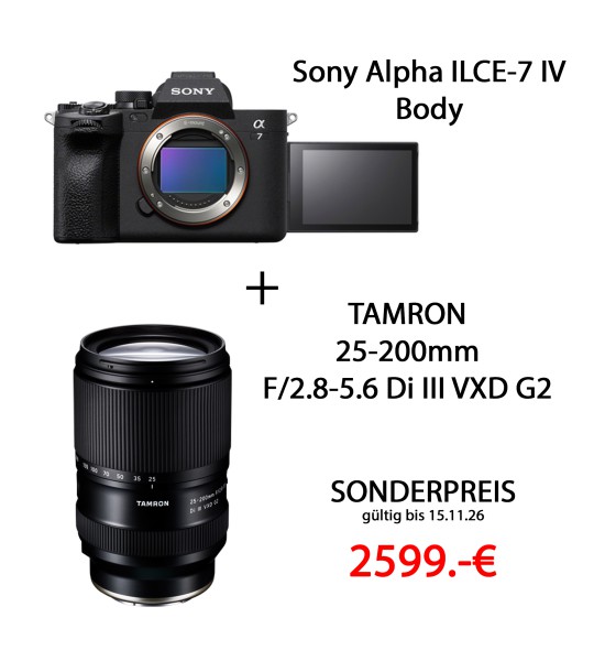Sony A7 IV + Tamron 25-200