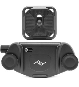 Peak Design Capture Clip v3 inkl. Standard Plate - Black (Schwarz) - Kameraclip zum Tragen von DSLR-/DSLM-Kameras