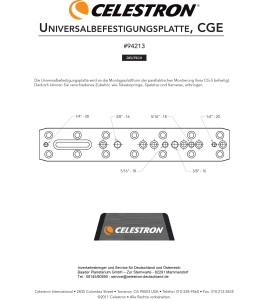 Universal-Befestigungsplatte für Leitrohr etc., CG-5