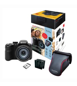 Kodak AZ426 Kit Special Edition schwarz, Kamera, Tasche, 2. Akku, PH 32GB SD Karte